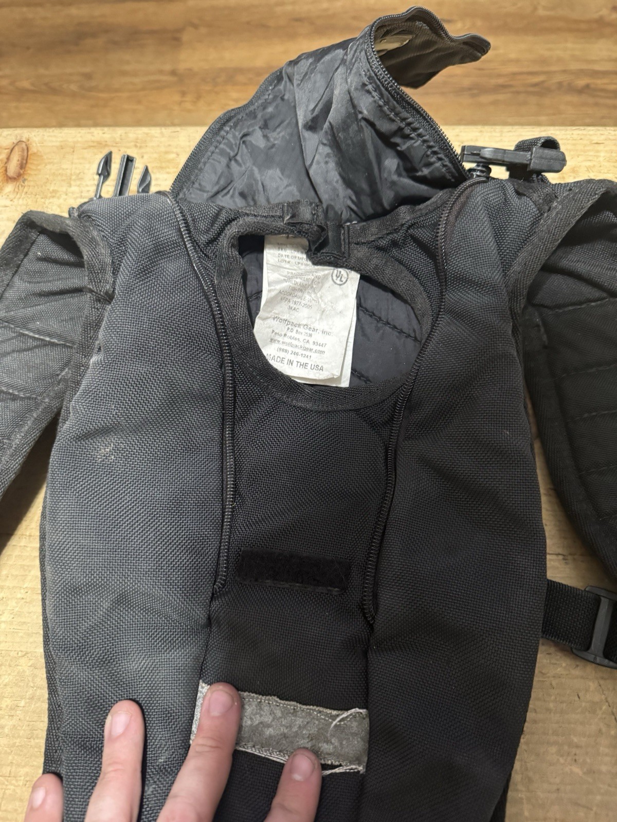 Wolfpack Gear Wildland Firefighter Hydration Pack with new Bite Valve (K)