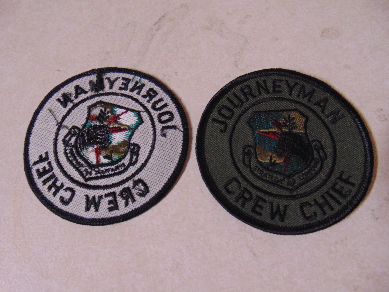 MILITARY PATCH VINTAGE US AIR FORCE JOURNEYMAN CREW CHIEF STRATEGIC AIR COMMAND