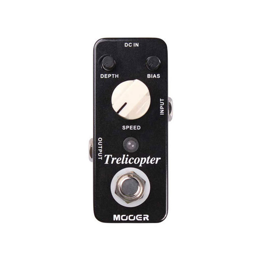 Guitar Effect Pedal True Bypass Full Trelicopter Micro Mini Optical Tremolo