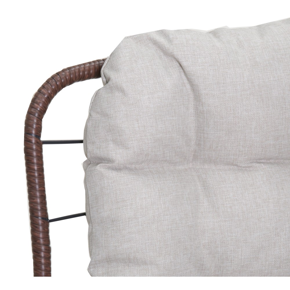 Sofa with Luxury Thick Cushion All Weather Outdoor Glider Bench