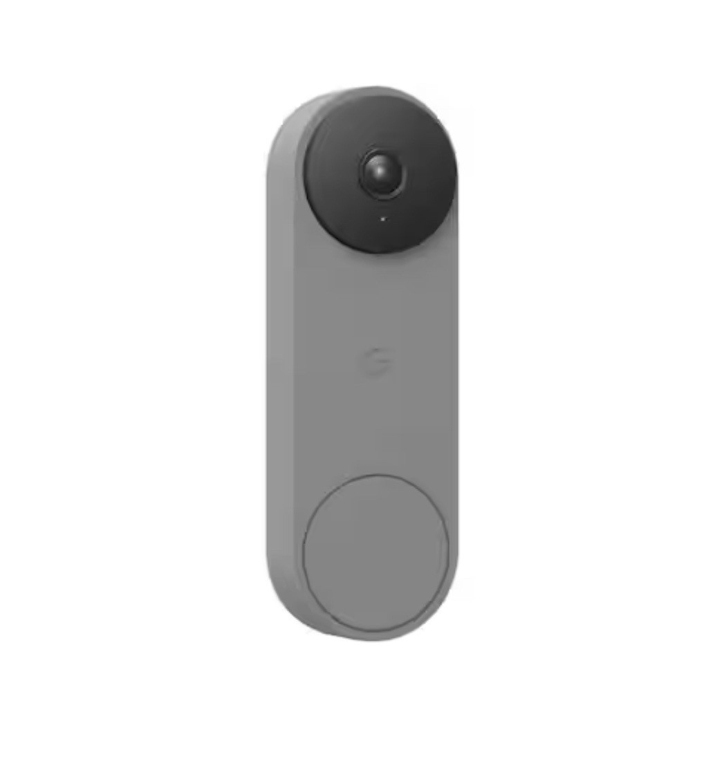 Google Nest Doorbell (Wired, 2nd Gen) Wired Video Doorbell Camera - Ash NEW