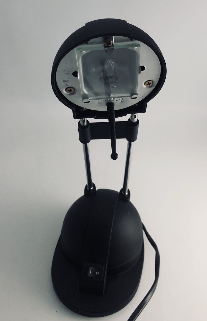 Ring Lighting Desk Lamp Halogen Telescopic - Black