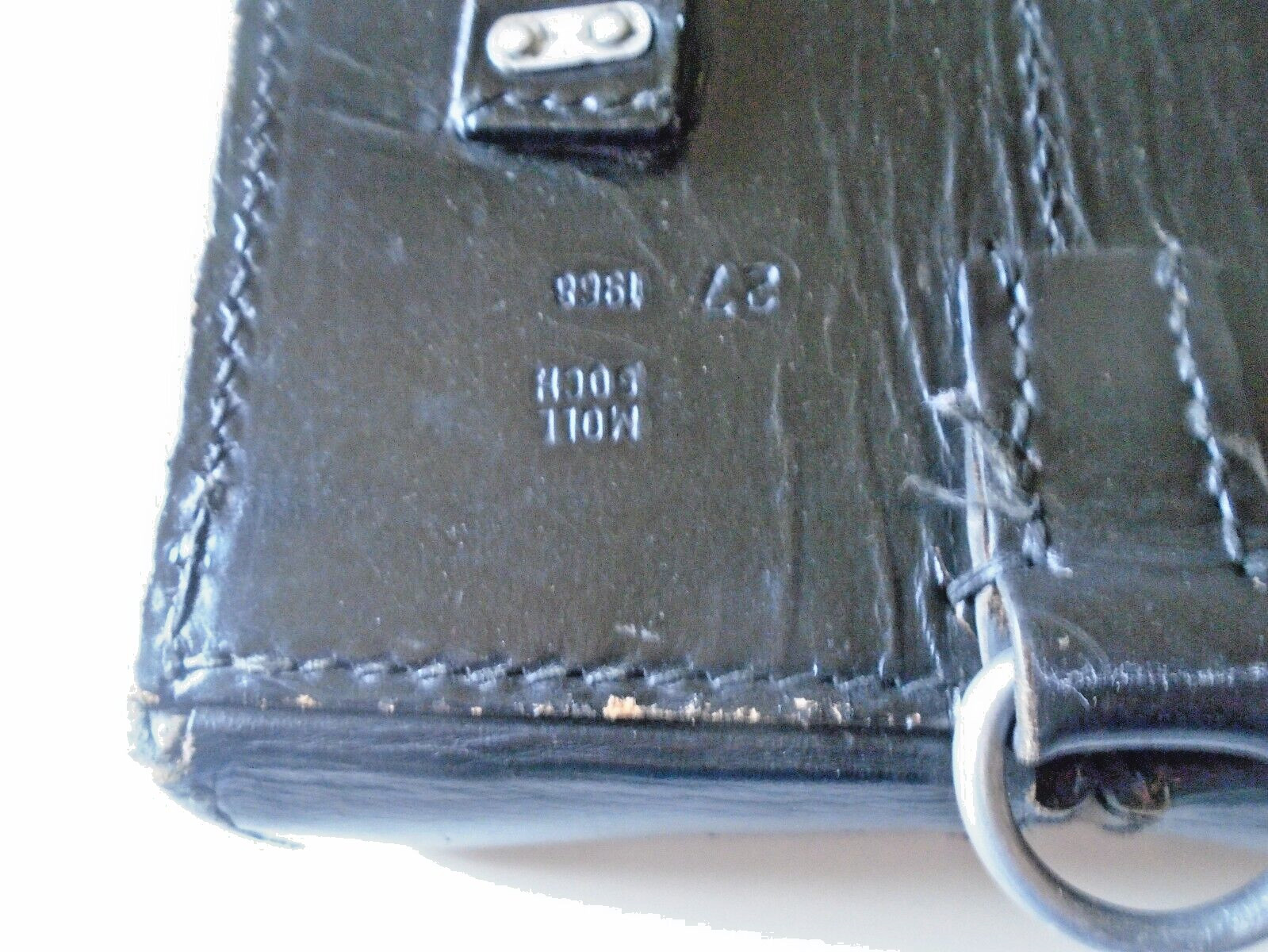 MOLL GOCH 27 Leather Double Clip/Magazine Holder Pouch 1968 moll boch leather
