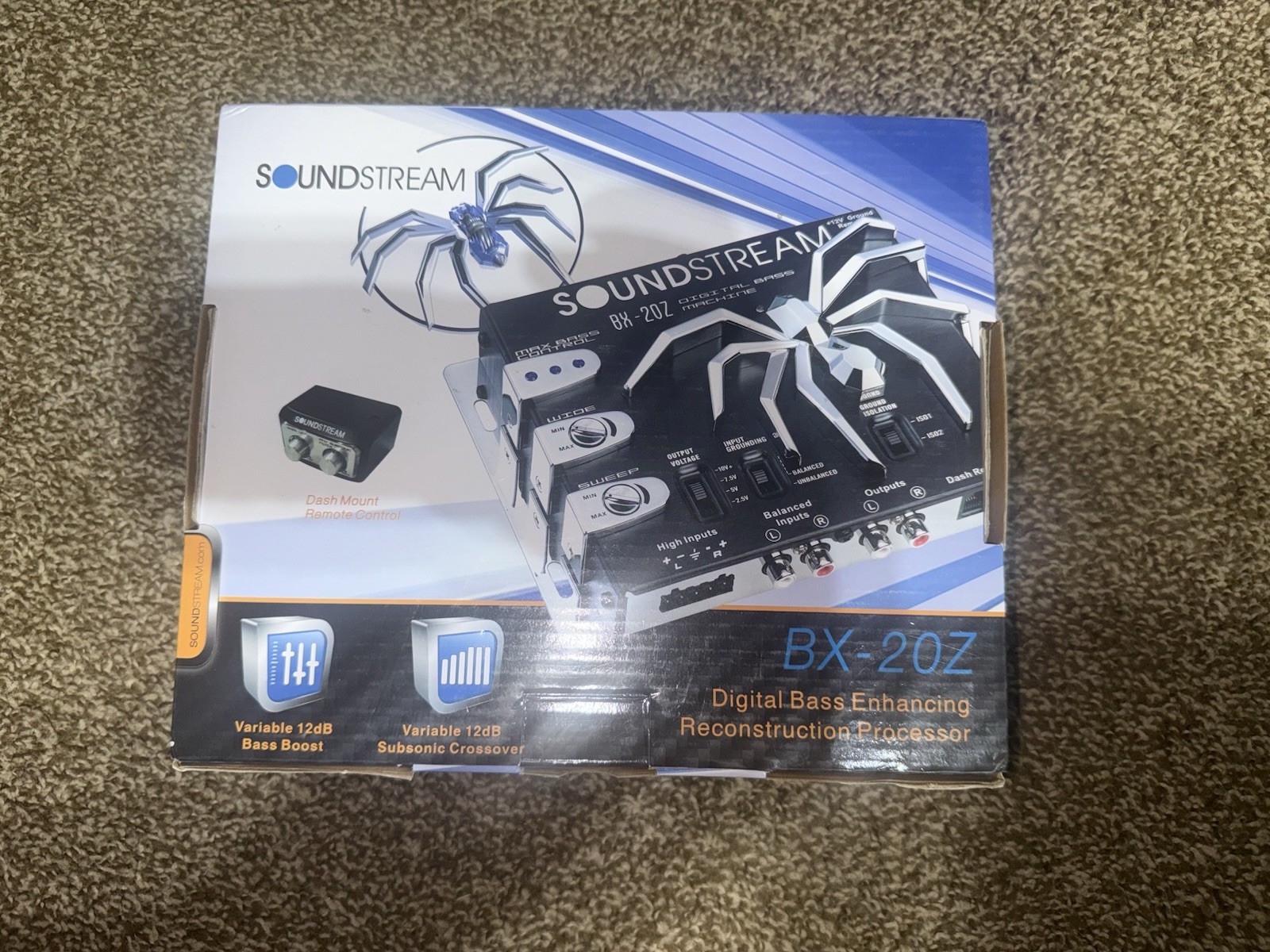Soundstream BX20Z Digital Bass Reconstruction Processor - Black/Silver