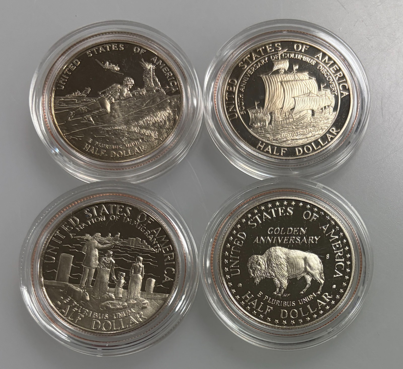 U.S. Mint Commemorative PROOF Half Dollars - Group of 4, All Different