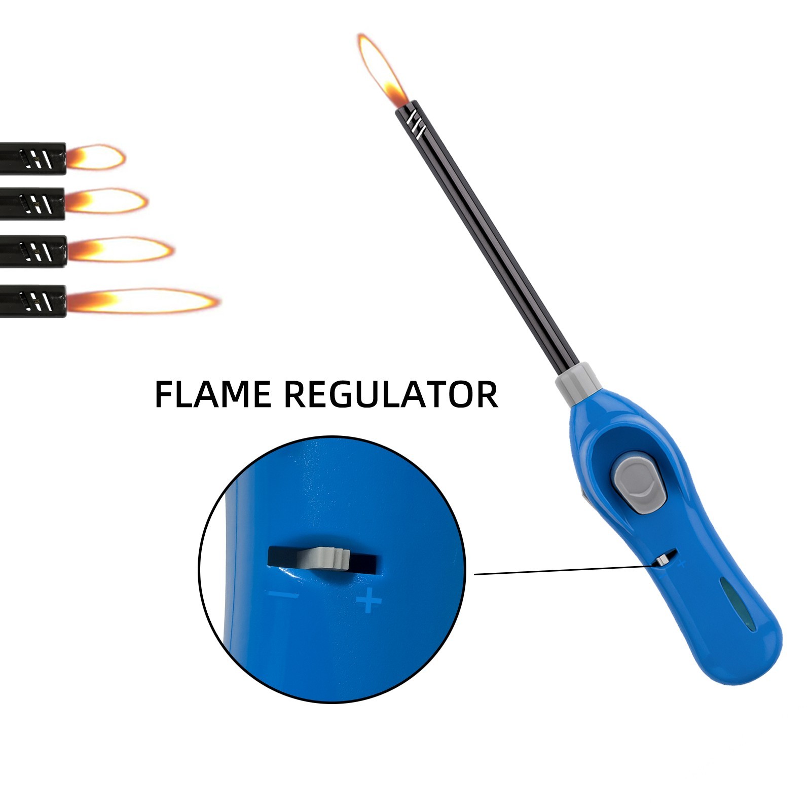 Candle Lighter Refillable for Kitchen Fireplace Pilot Light DIY BBQ Grill 4 Pack