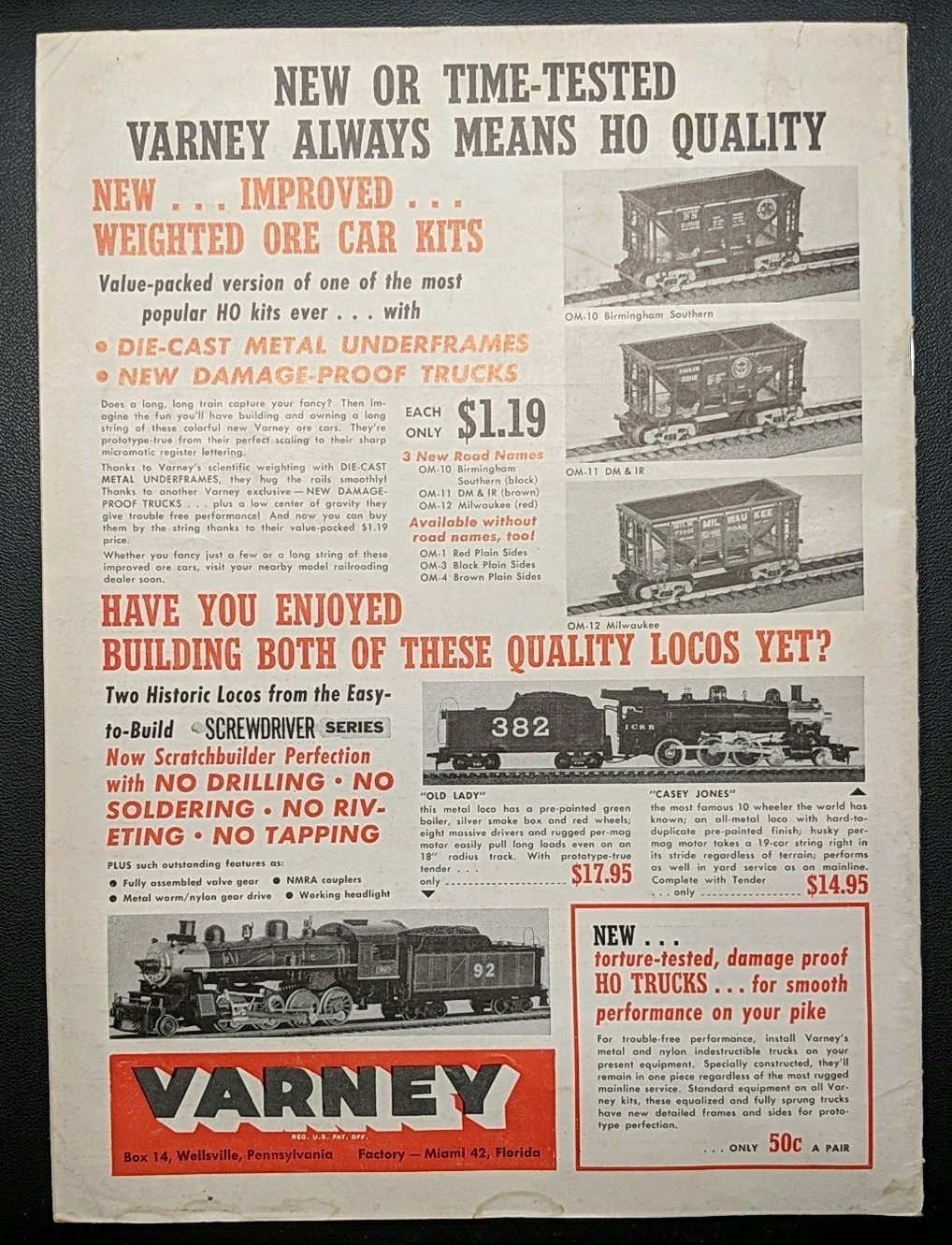 1961 Year MR HO Scale Model Railroader Magazine Lot of 12 (Full Year)