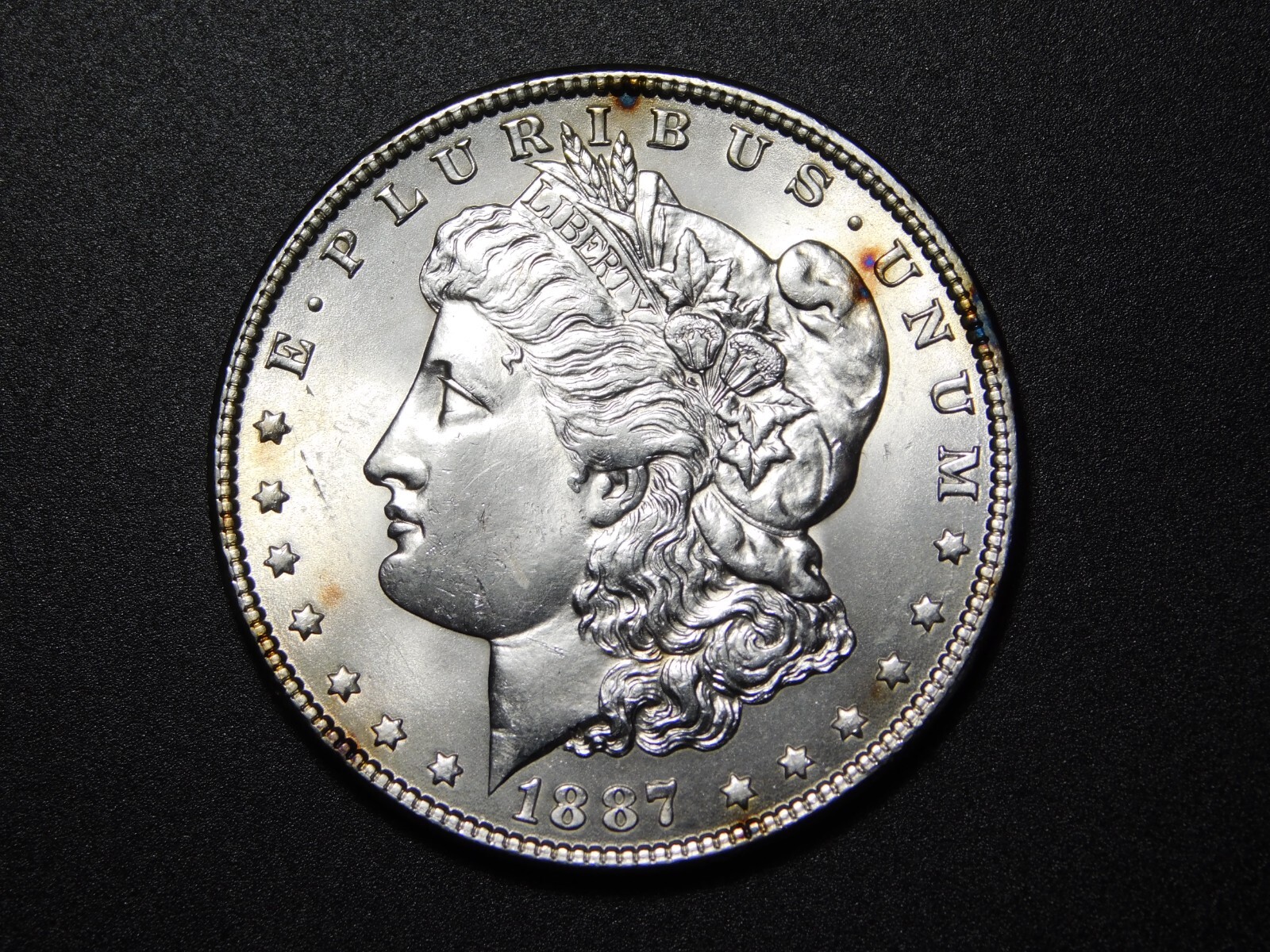 OLD WEST US COINS 1887   MORGAN SILVER DOLLAR