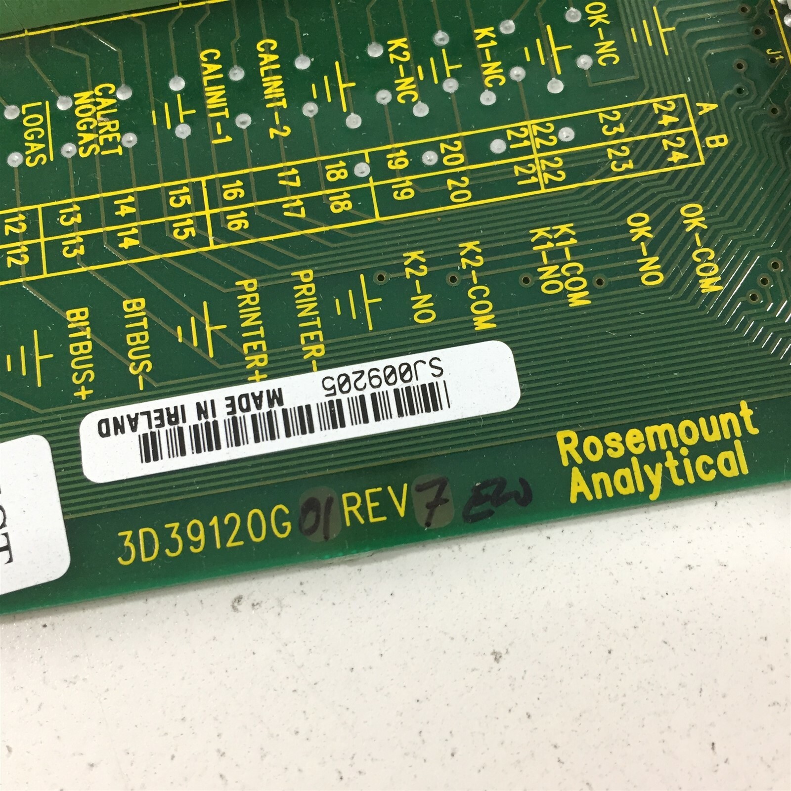 Rosemount Analytical 3D39120H01 O2 Analyzer Interface Board
