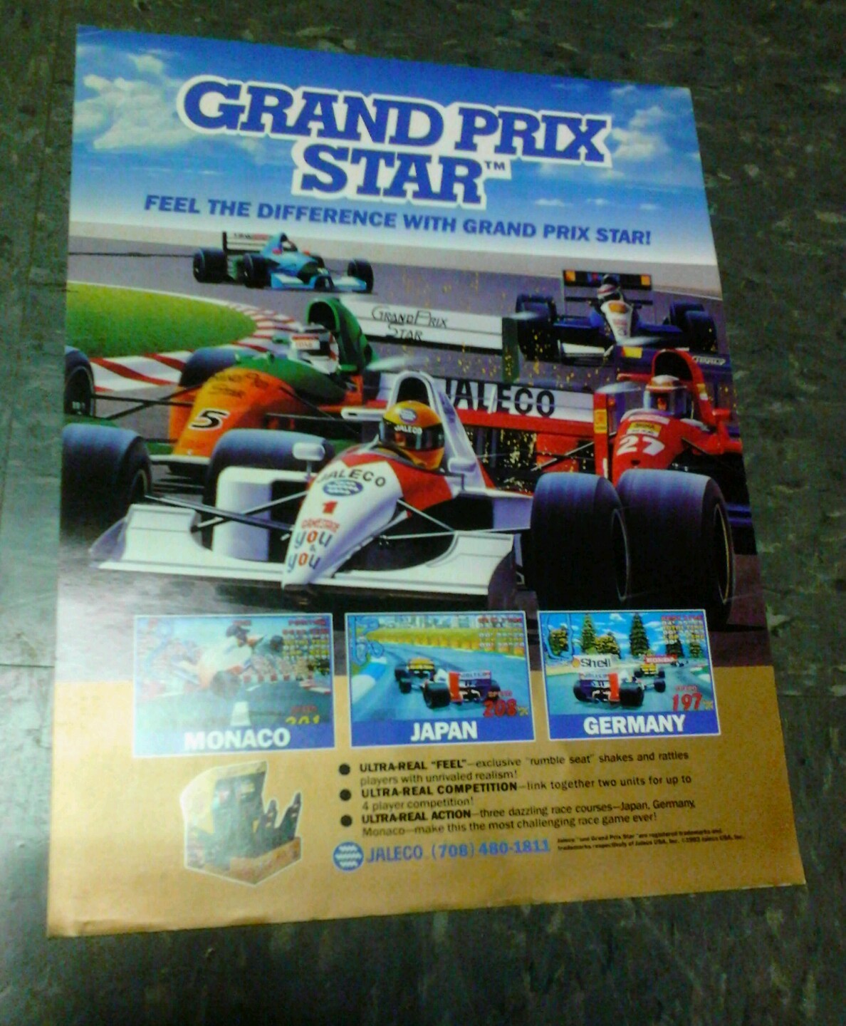 Jaleco GRAND PRIX STAR flyer- good original