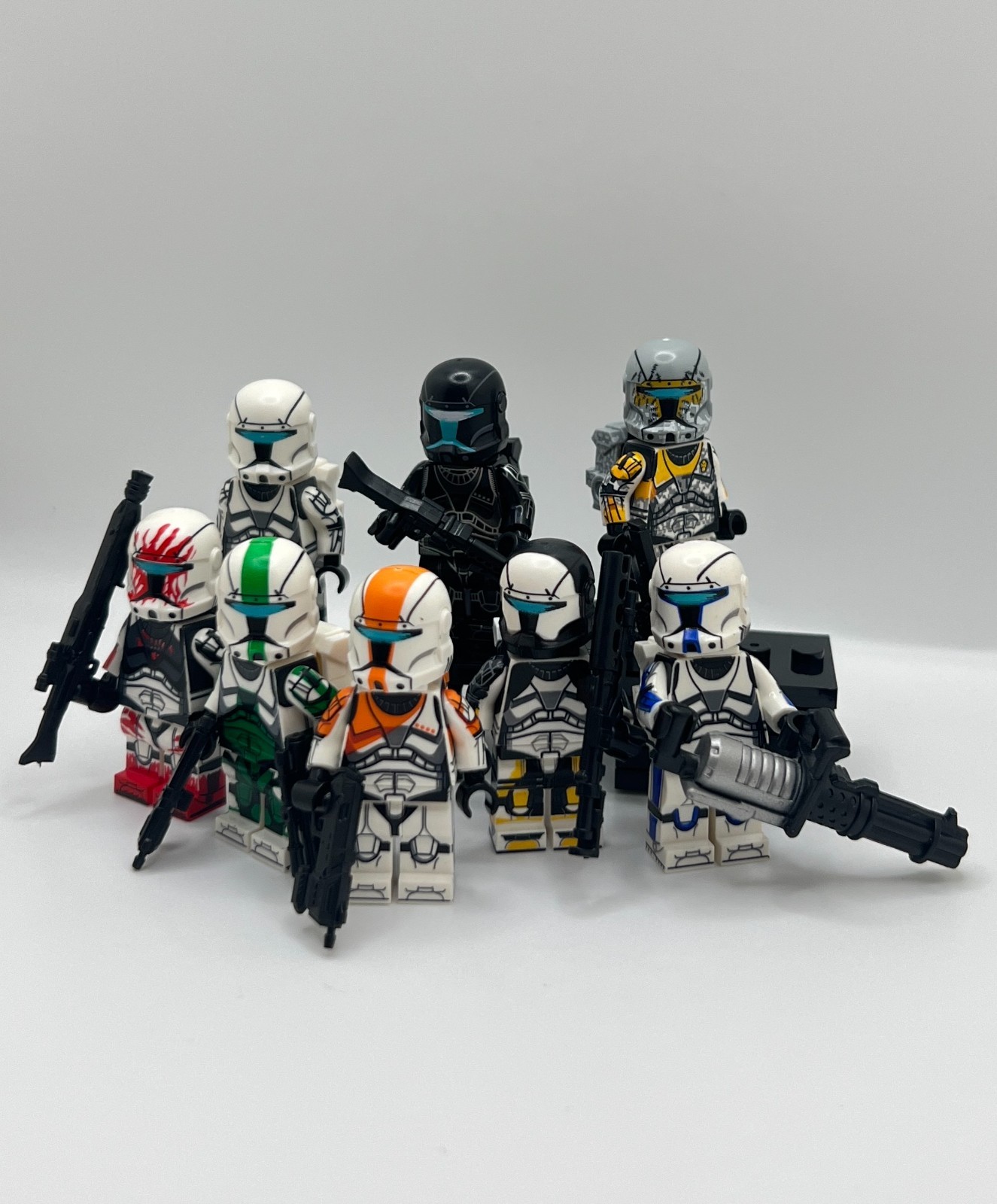Star Wars Commando Squad 8 Minifigure Bundle – Delta Squad, Gregor