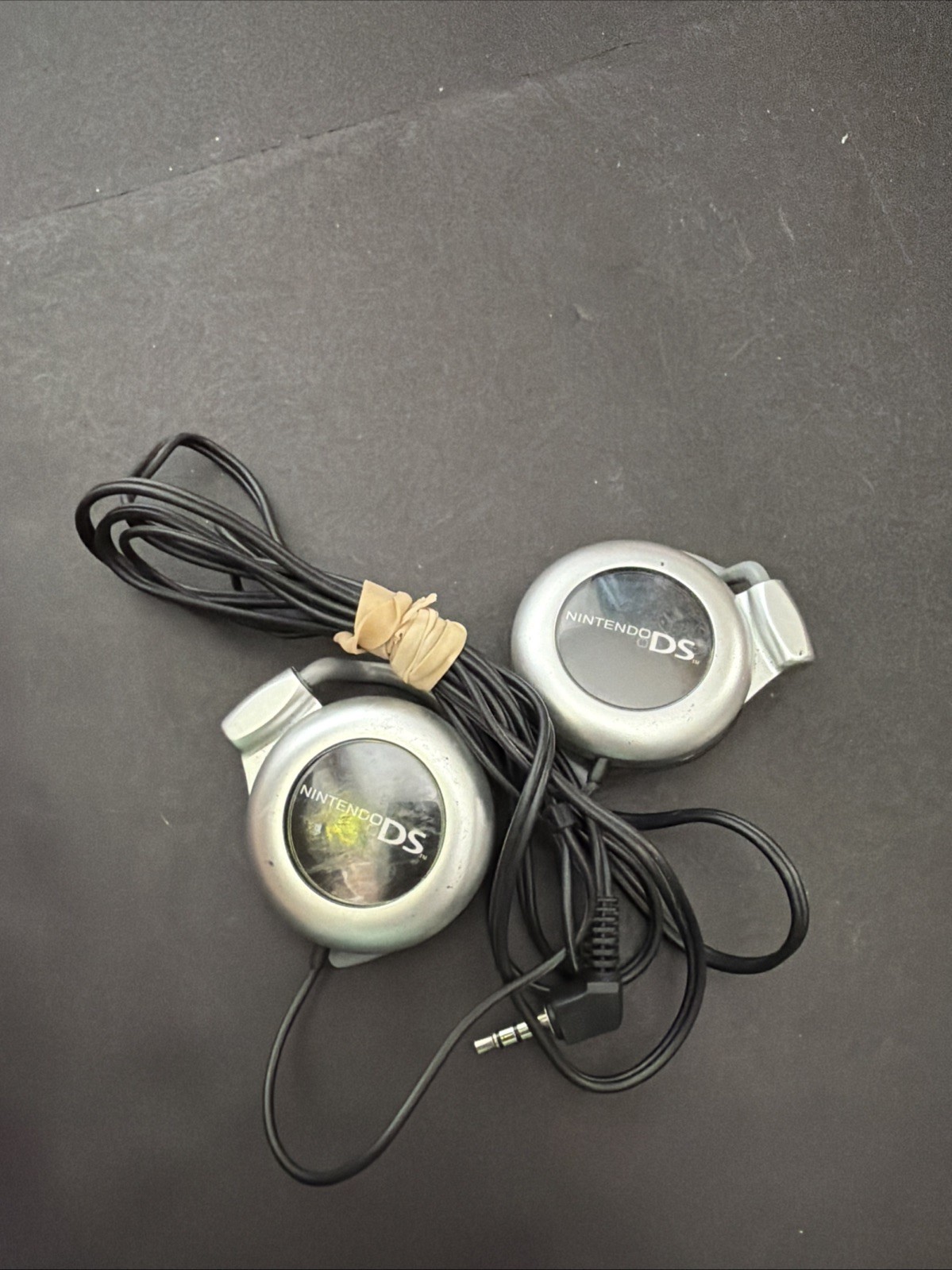 Genuine OEM Official Nintendo DS Headset Original Black Over Ear Headphone WORKS