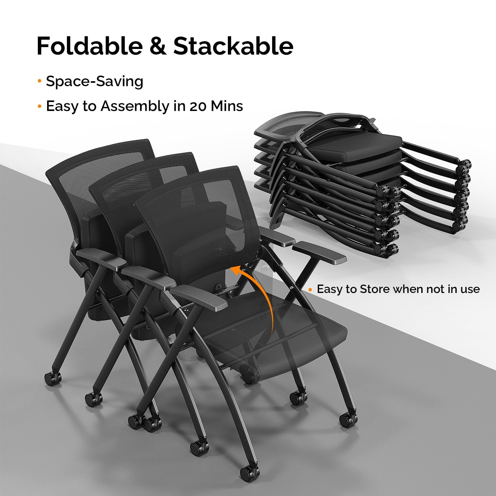 Ktaxon Folding Office Chair Conference Room Chair Stackable Side Chair with