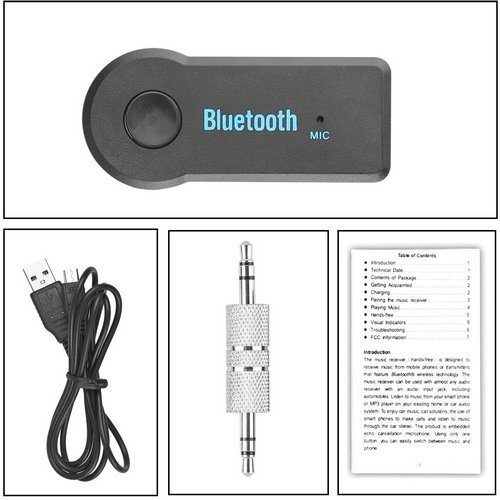 Portable 3.5mm Streaming Car A2DP Wireless Bluetooth AUX Audio Receiver Adapter