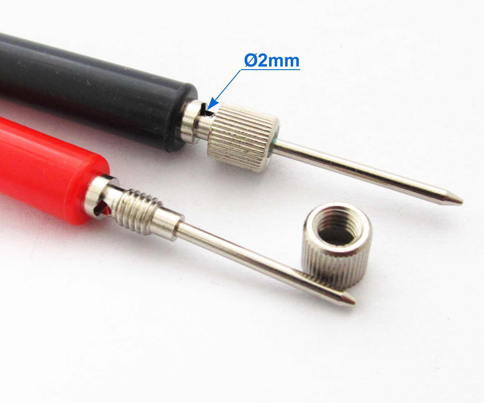 50pcs DIY Multimeter Test Probe without Cable Assemble & No Solder Long Handle