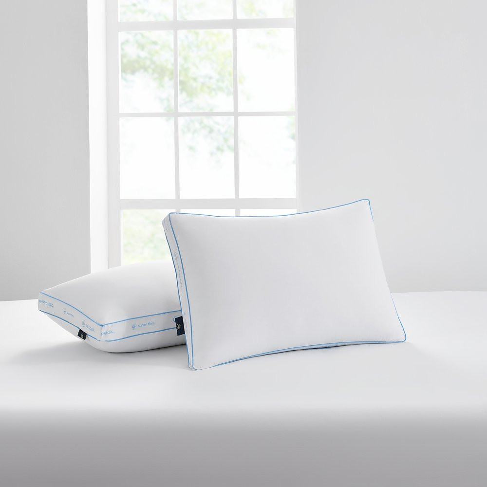 Super Firm Pillow Soft 300 thread Antimicrobial Protection Standard/Queen 2 Pack