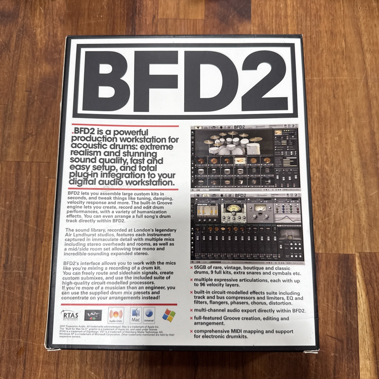 🥁 FXpansion BFD2 + Jazz & Funk + Percussion Expansion Pack (Complete DVD Set)