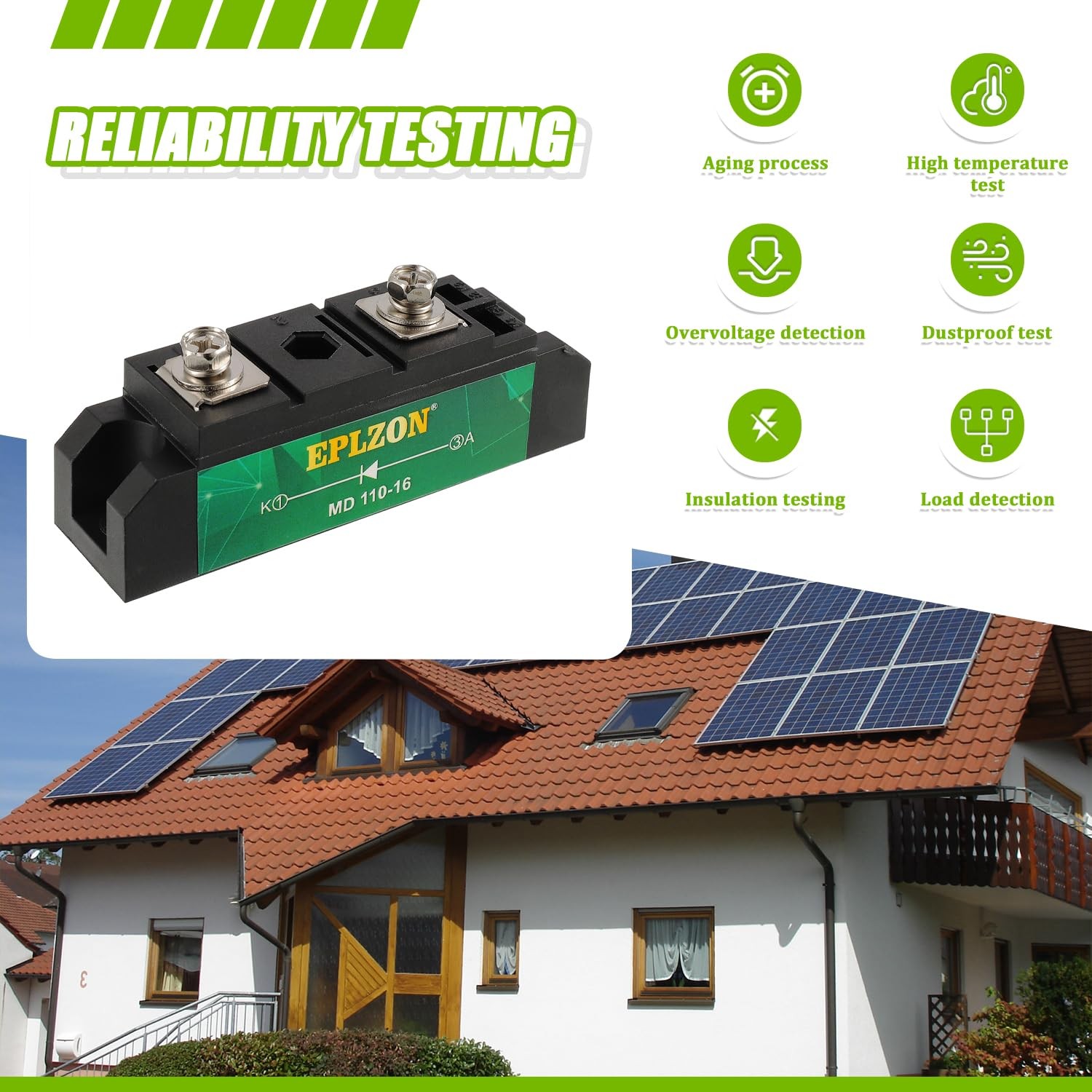 MD110A(100A) Solar Diode Blocking Diode One Way Diode Reverse Diode Peak Volt...