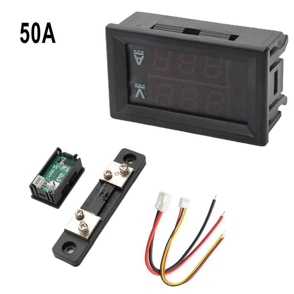 DC 100V Voltmeter,Ammeter,Volt Amp Meter Voltage Current Tester With Shunt