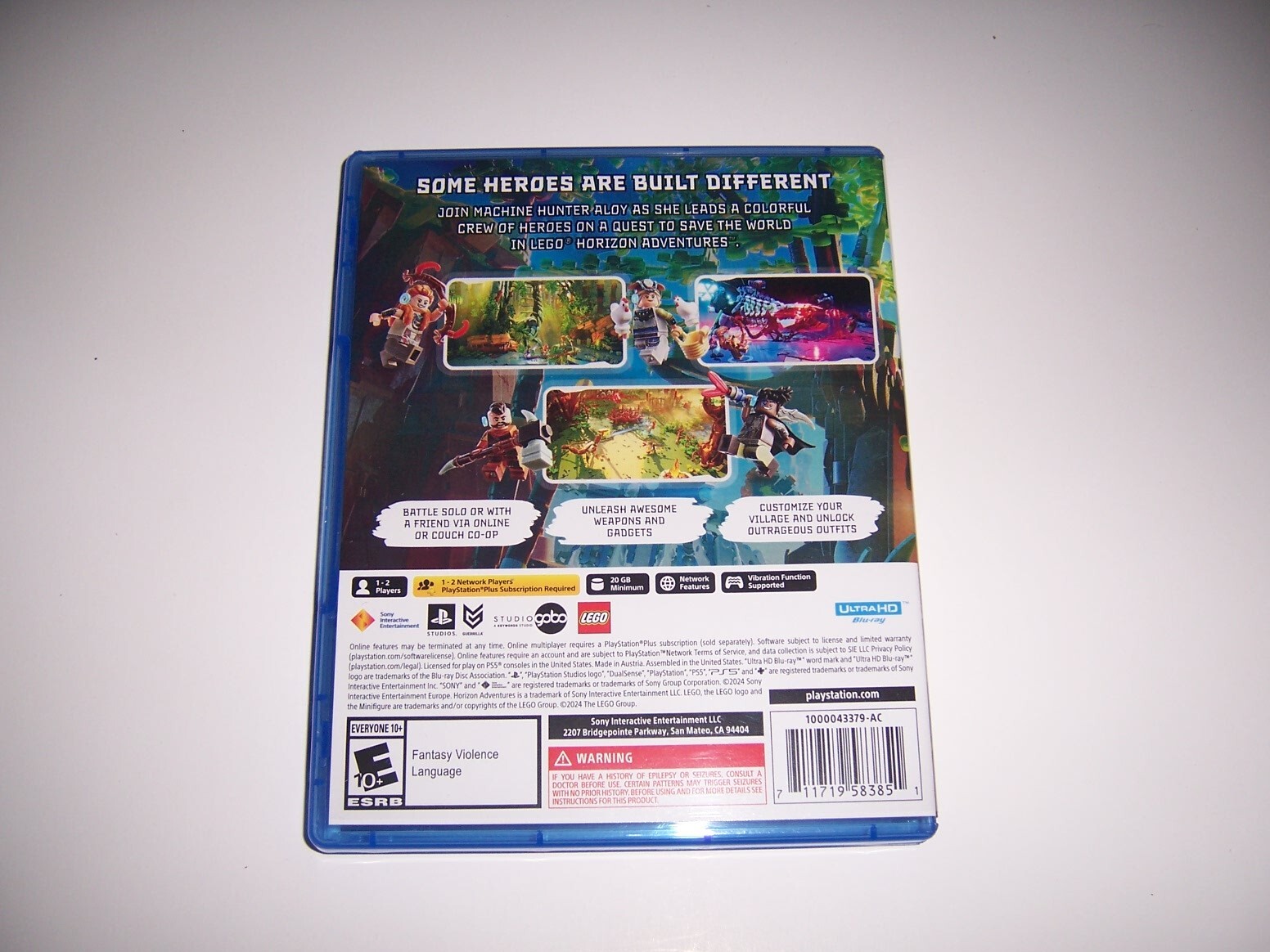 Replacement Box Case Only Lego Horizon Adventures PlayStation 5 PS5 AUTHENTIC