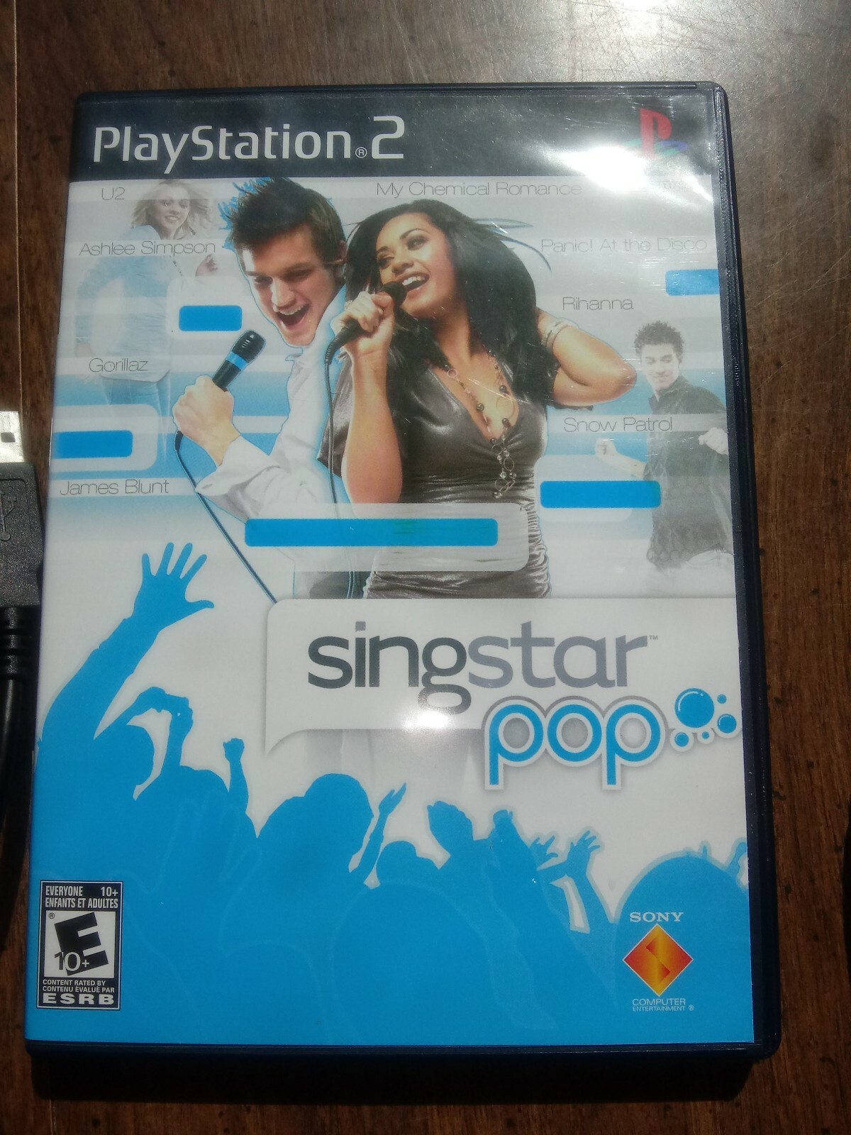 PLAYSTATION 2 PS2 SINGSTAR POP 2 MICROPHONES MICS USB CONVERTER BUNDLE