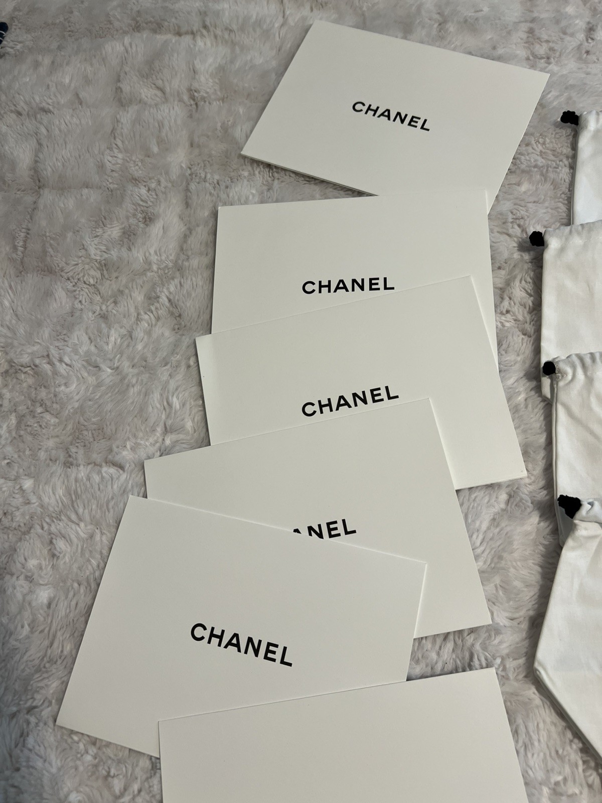 Authentic Chanel Dust bags & Cards Bundle