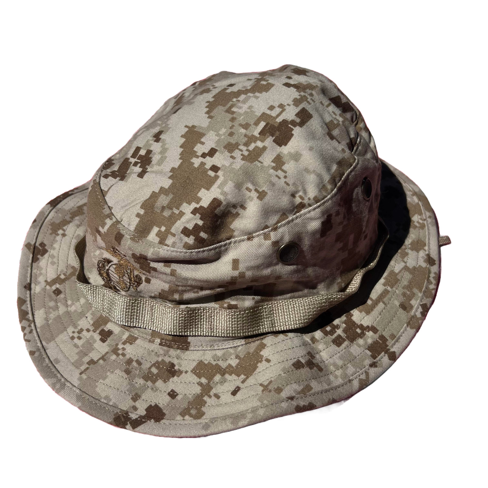 Authentic NEW USMC Desert MARPAT Boonie Hat SUN COVER size Medium Marine Corps