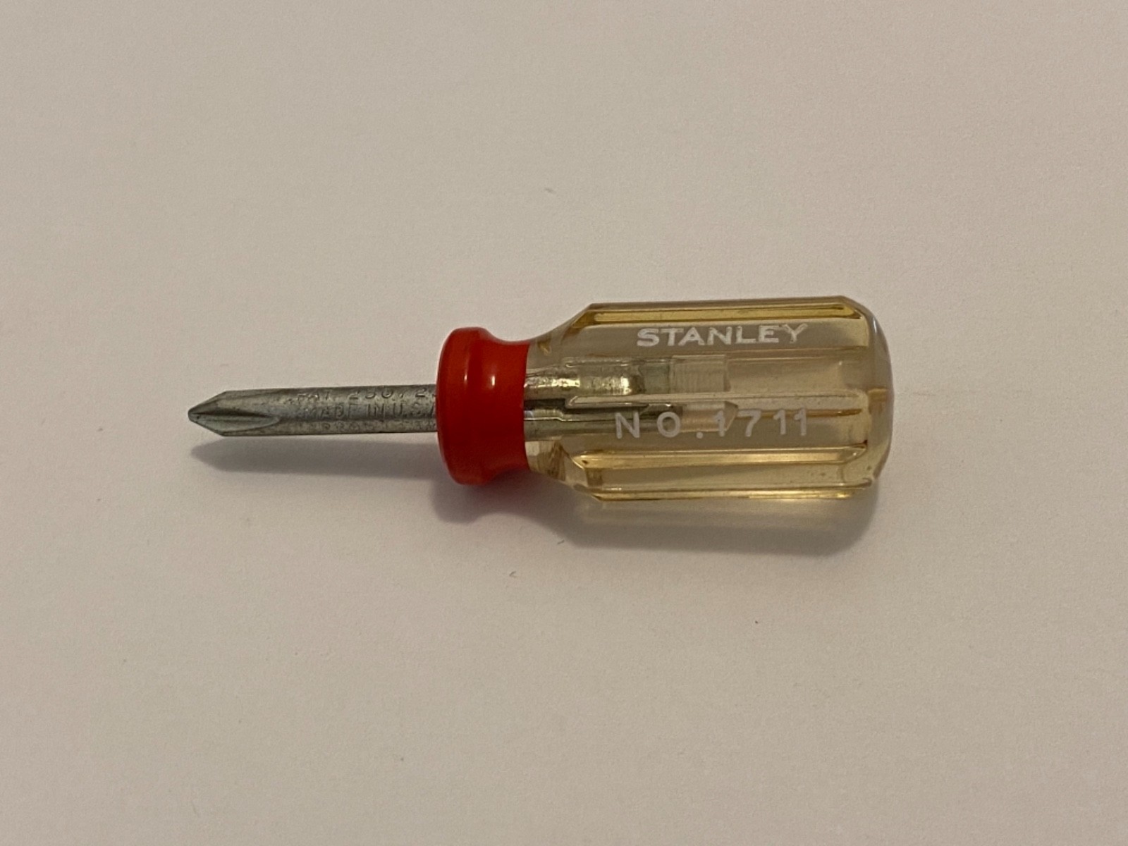 NOS - STANLEY #1711 - #1 POINT PHILLIPS SCREWDRIVER - U.S.A. - NEW - FREE SHIP