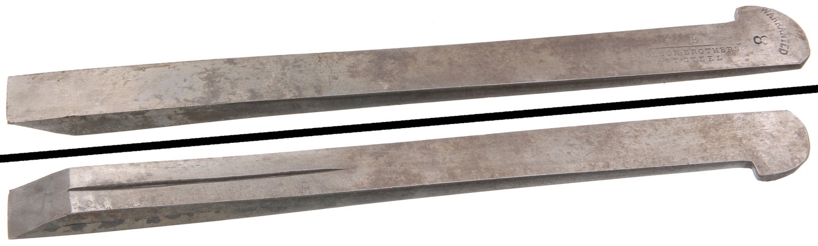 Extra Clean Moulson Brothers 5/8" Plow Plane Cutting Iron, No. 8 - mjdtoolparts