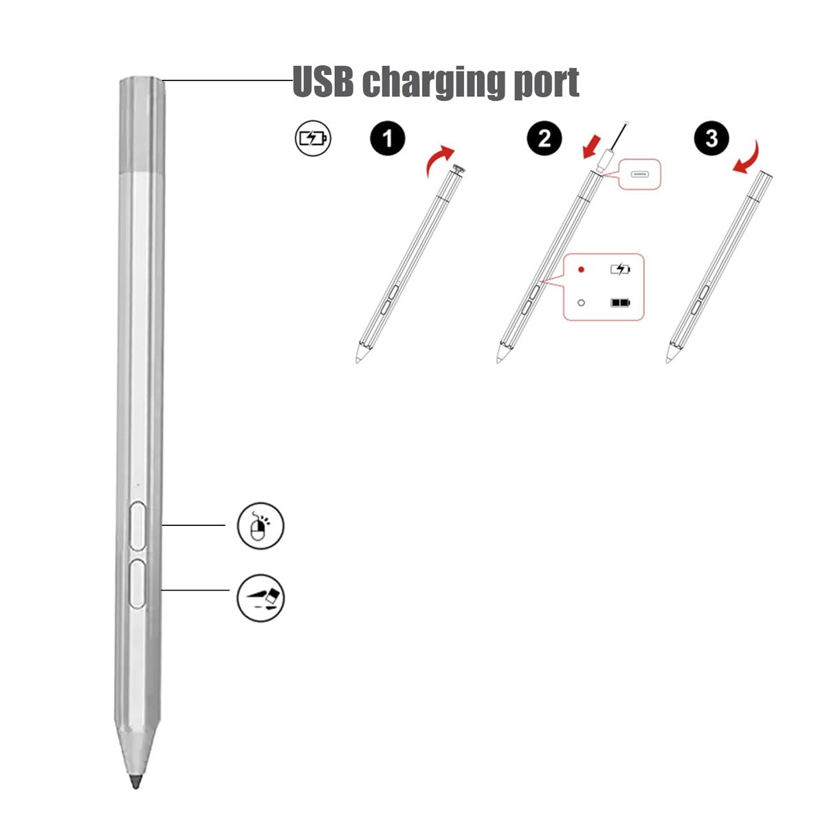 Stylus for Le-novo Precision Pen 2 for Le-novo Tab P11/P11 Pro (Gen 2) Tab Pen