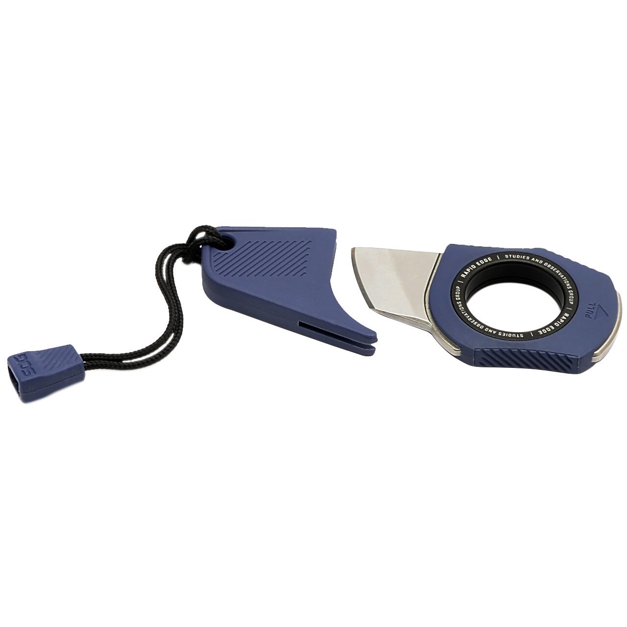 SOG Rapid Edge Blue Mini Keychain Strap Cutter 18-30-03-43