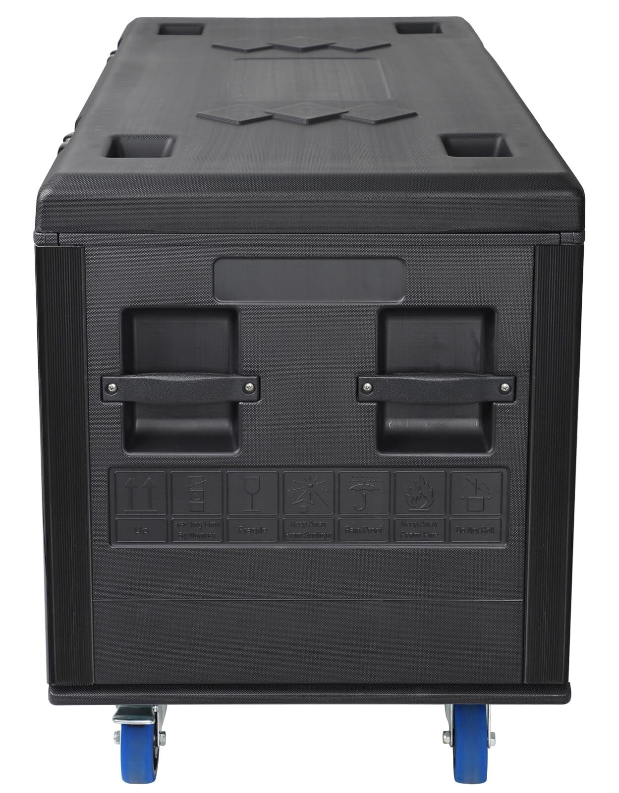 Cable Trunk ATA Road Case Utility Road Trunk Flight Case w/ Wheels for Pro Audio