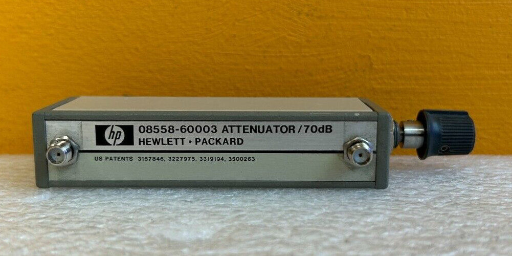 HP 08568-60003 DC to 4 GHz, 0-70 dB, 1 W, SMA (F-F) Manual Attenuator. Tested!