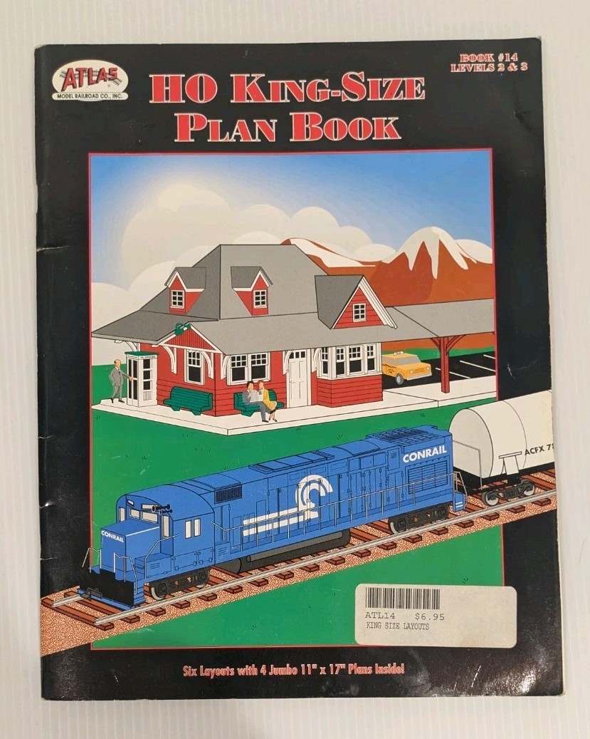 Atlas HO King-Size Plan Book Model Railroad Guide Item #14 1994 Edition