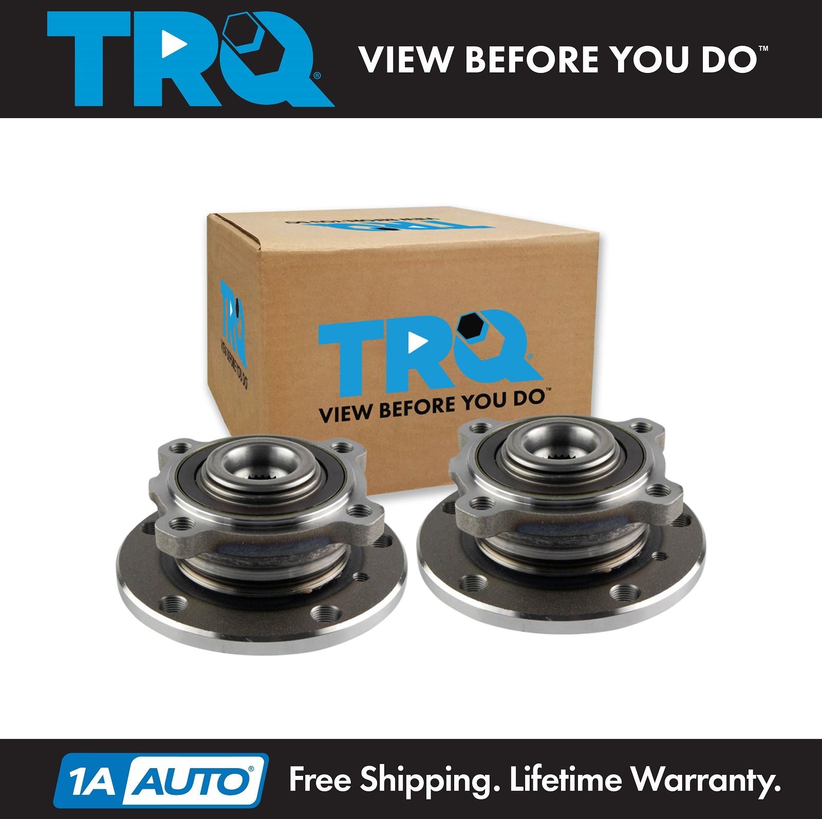 TRQ Wheel Bearing & Hub Assembly LH & RH Kit Pair for Mini Cooper New