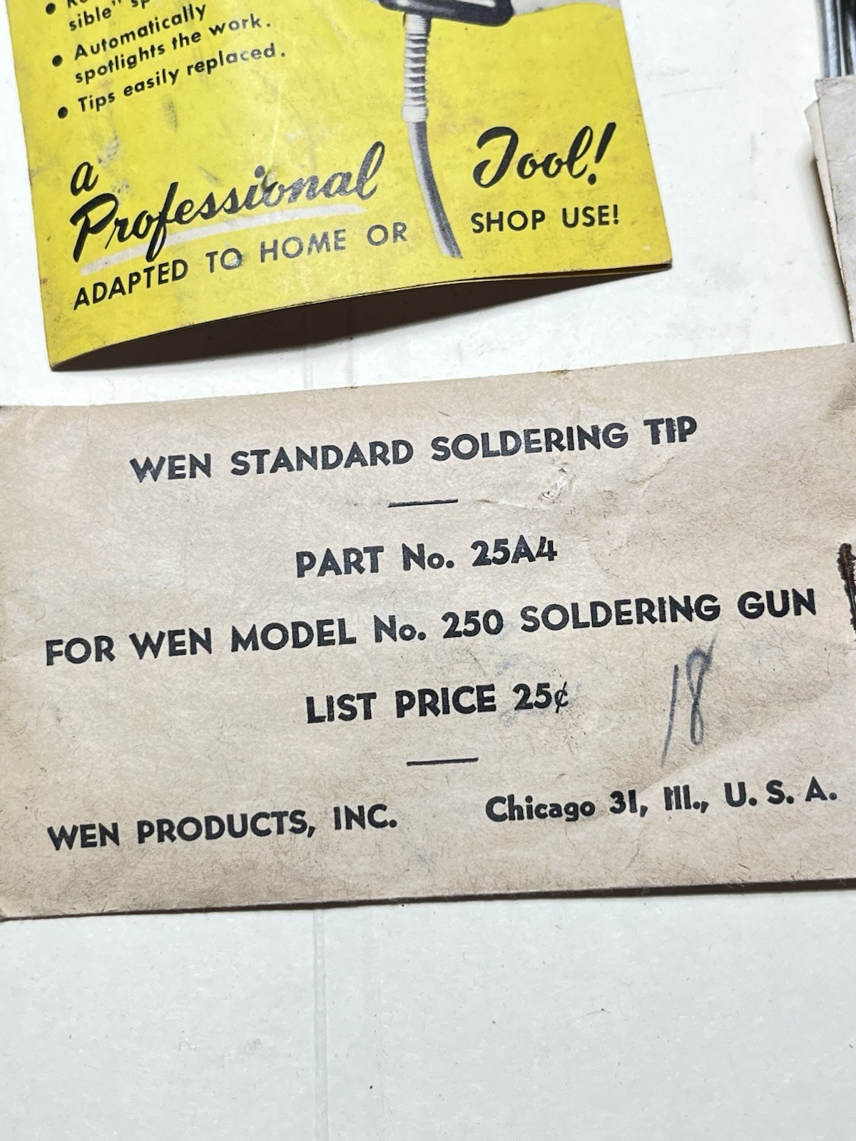 Vintage WEN Soldering Gun Used