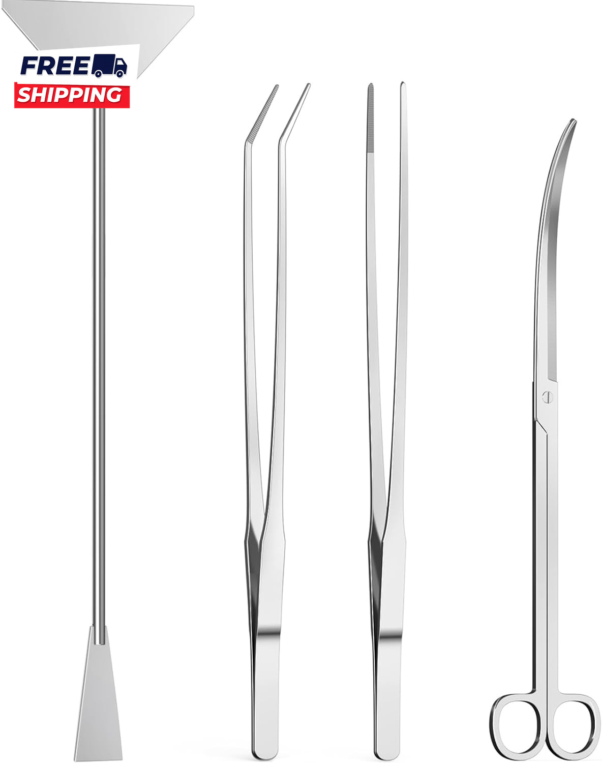 4Pcs Aquascaping Tools Aquascape Kit Long and Strong Aquarium Tweezers  Scissors