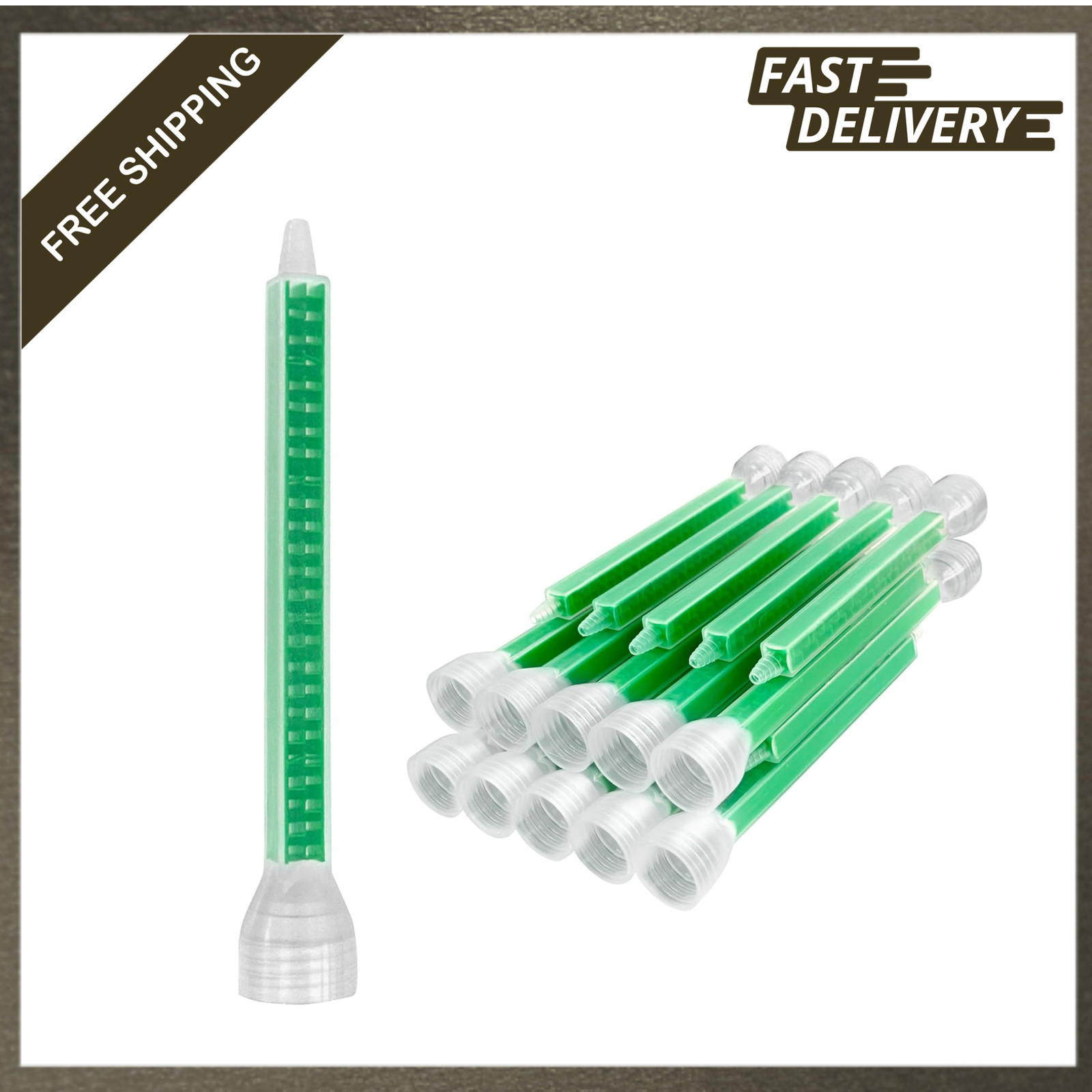Epoxy Mixing Nozzles 24 Element Static Mixer Tips for Cartridges 16cm 20 Pack