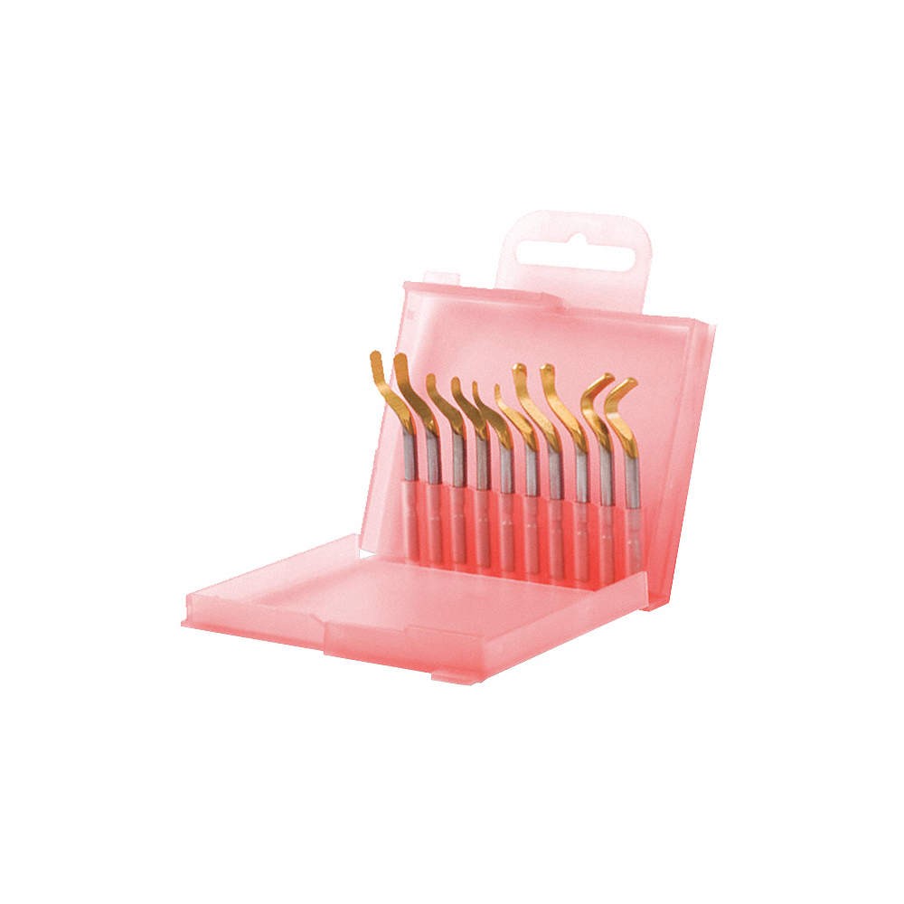 SHAVIV 155-00251 Hand Deburring Blade Tool Set, 10 pc 45NX54