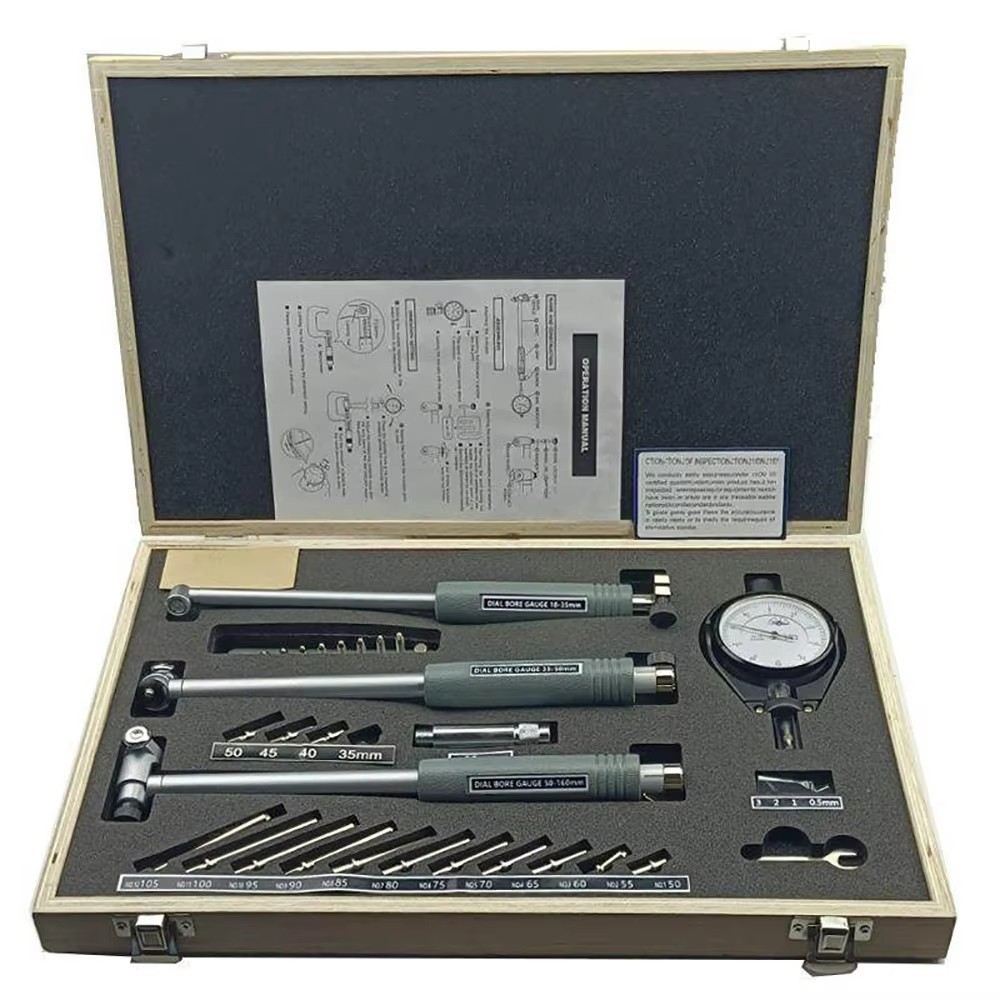 18-160Mm Inside Micrometer Bore Gauge Dial Indicator Cylinder Measuring Tool
