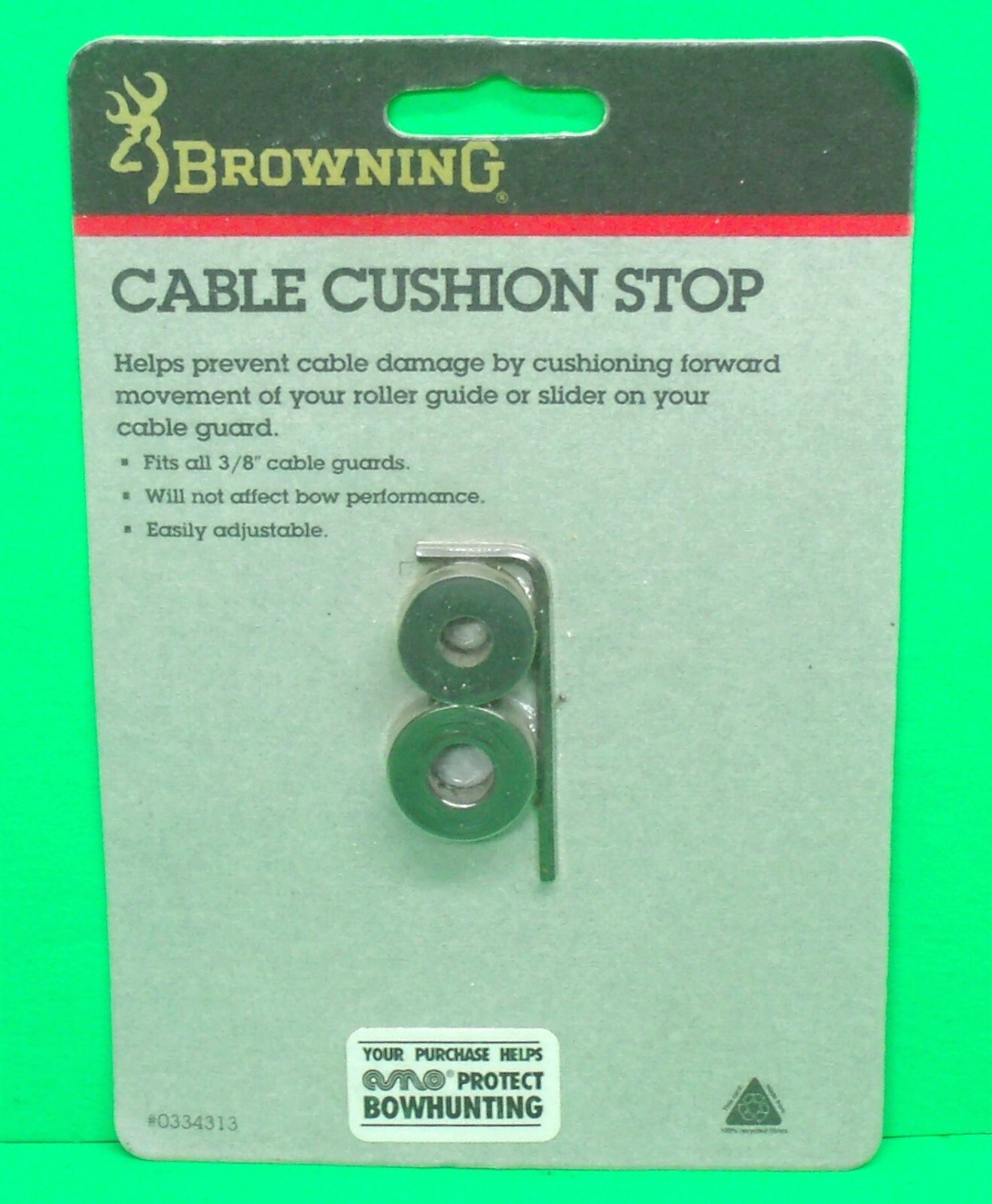 New Browning Cable Cushion Stop for 3/8" Cable Guards - Prevents Cable Damage