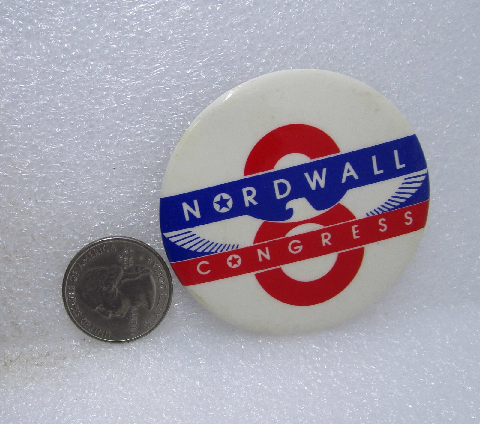 Nordwall Congress Button Pin