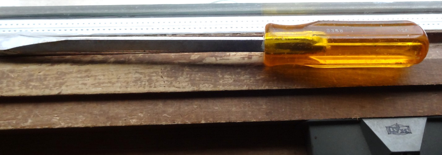 Vintage Xcelite S-388 12" Long Flat Head Screwdriver
