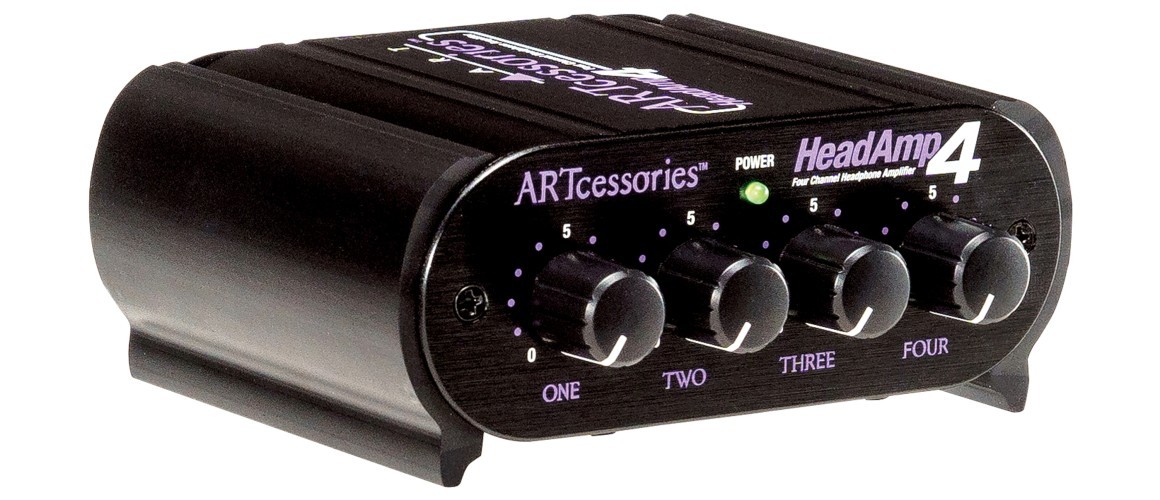 ART HeadAmp4 4 Channel Headphone Amplifier Stereo Outputs Low Noise MINT