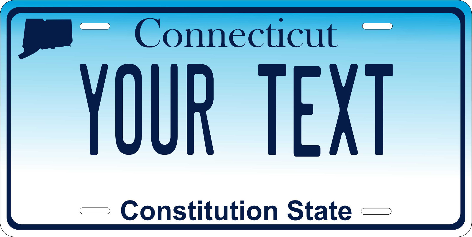 Connecticut 2015 License Plate Personalized Custom Auto Bike Motorcycle Moped