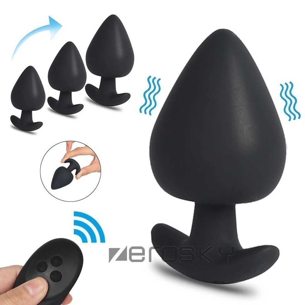 Prostate Massager Dildo Anal Butt Plug Sex Vibe Couples  Vibrator Dilator Toy