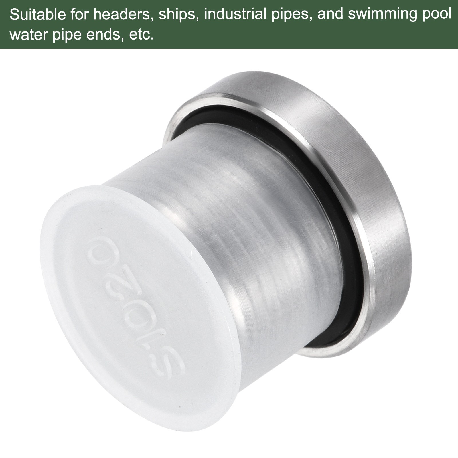 M20 x 1.5 Stainless Steel Internal Hex Head Socket Pipe Fitting (Silver)