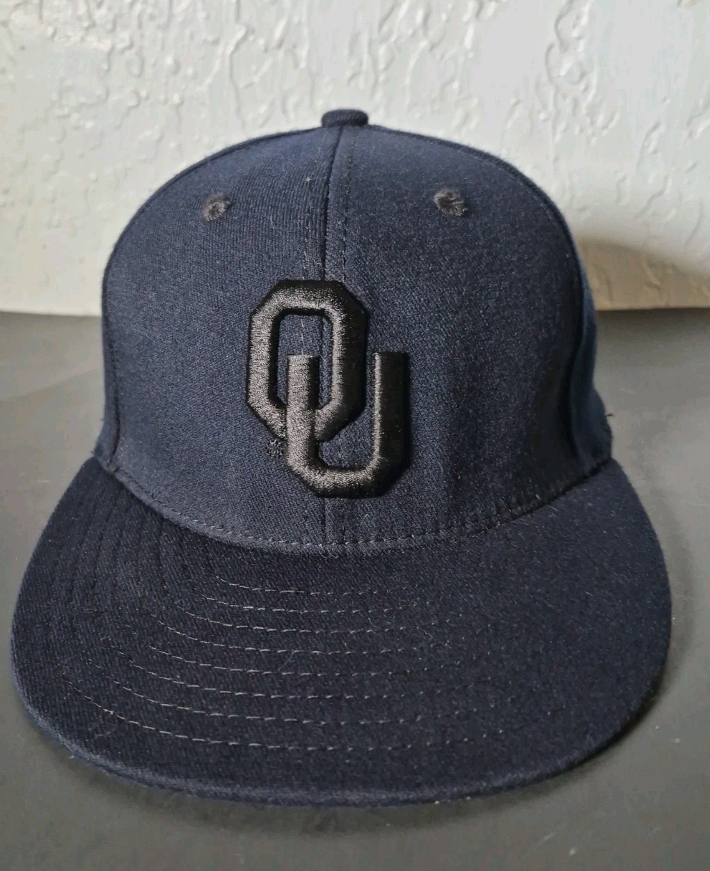 Oklahoma Sooners OU Fitted Hat Cap Top of World Navy Blue The King Mens One Fit
