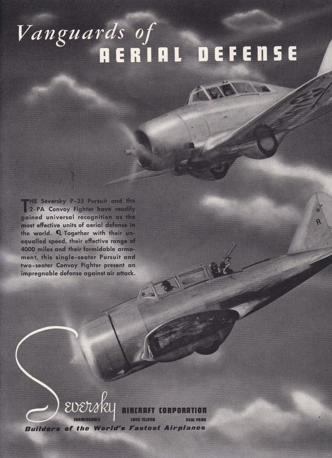 1938 Seversky Aircraft ad 7/11/2024h