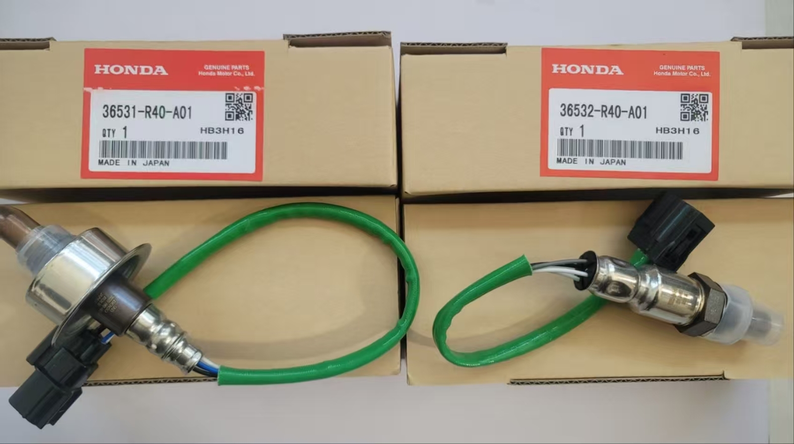 OEM 2PCS OXYGEN O2 SENSOR UPSTREAM & DOWNSTREAM FOR 2007-2011 HONDA CR-V 2.4L